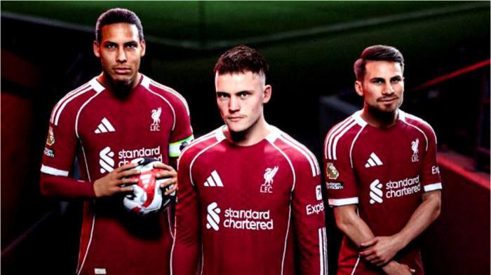 KODE REDEEM FCM - Penampakan jersey terbaru Liverpool dari Adidas hadir di FC Mobile #FC26 pada tanggal 26 September, diunduh Selasa (5/8/2025). Kode redeem FC Mobile terbaru hari ini, 5 Agustus 2025 bisa ditukarkan hadiah seperti pemain dengan Overall Rating (OVR) tinggi, gems, dan koin