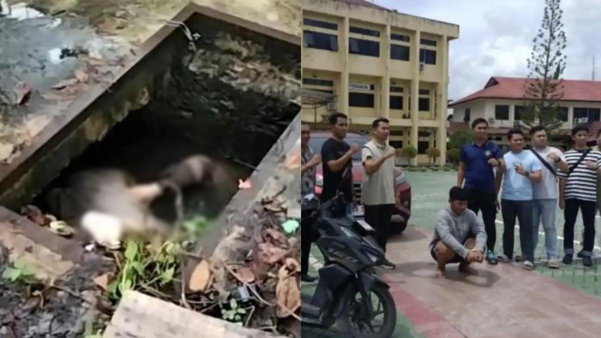 PEMBUNUHAN MAHASISWI - Pilu seorang mahasiswa di Banjarmasin yang bernama Zahra Dilla, ditemukan meninggal dunia di dalam parit, saksi syok melihat ada kaki manusia