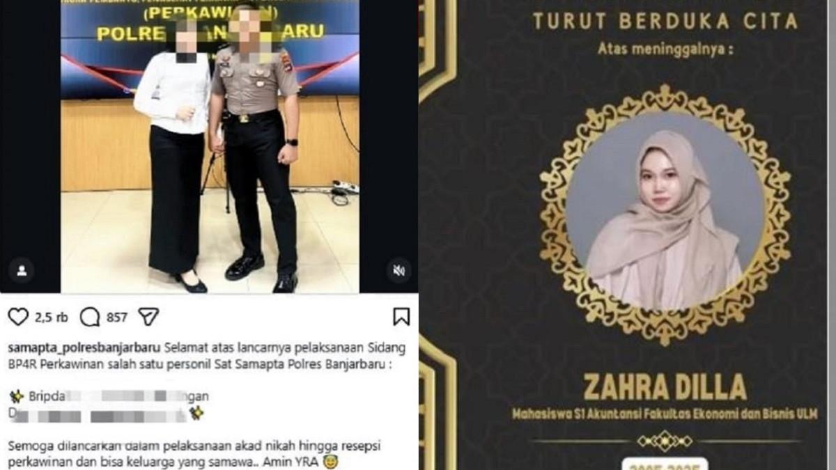 PEMBUNUHAN ZAHRA DILLA - Kolase potret Zahra Dilla dan pelaku pembunuhannya bersama calon istri. Ternyata berencana menikah