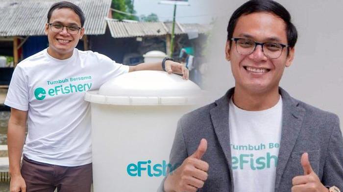 Bareskrim Polri telah menahan mantan CEO eFishery, Gibran Huzaifah (GH), bersama dua petinggi lainnya, Angga Hardian Raditya (AH) dan Andri Yadi (AY), terkait kasus dugaan penggelapan dana investasi sebesar Rp15 miliar. Penahanan dilakukan sejak 31 Juli 2025. (Kolase Dok eFishery/Tribunnews)