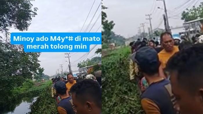 HEBOH PENEMUAN MAYAT - Kolase. Penemuan Mayat tak Dikenal di Mato Merah Hebohkan Warga