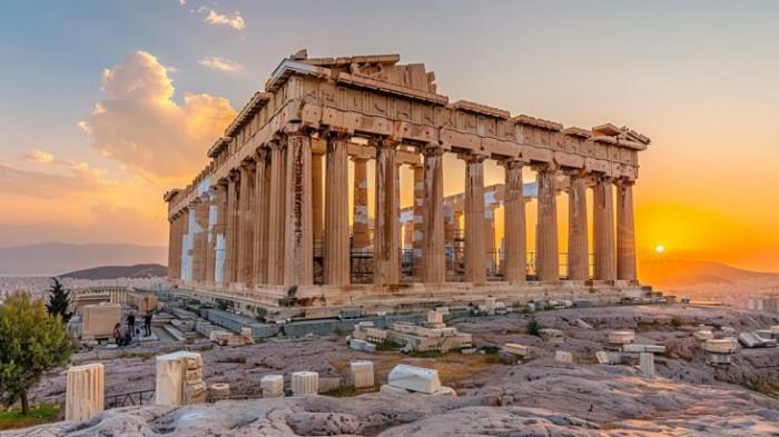Ancient Parthenon Sunset (sumber: pinterest.com)
