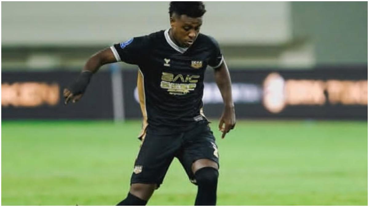 Potret Hugo Gomes dalam  pertandingan pekan keenam Liga 1 Indonesia musim 2024/2025, Dewa United FC Vs Madura United pada 21 September 2024.