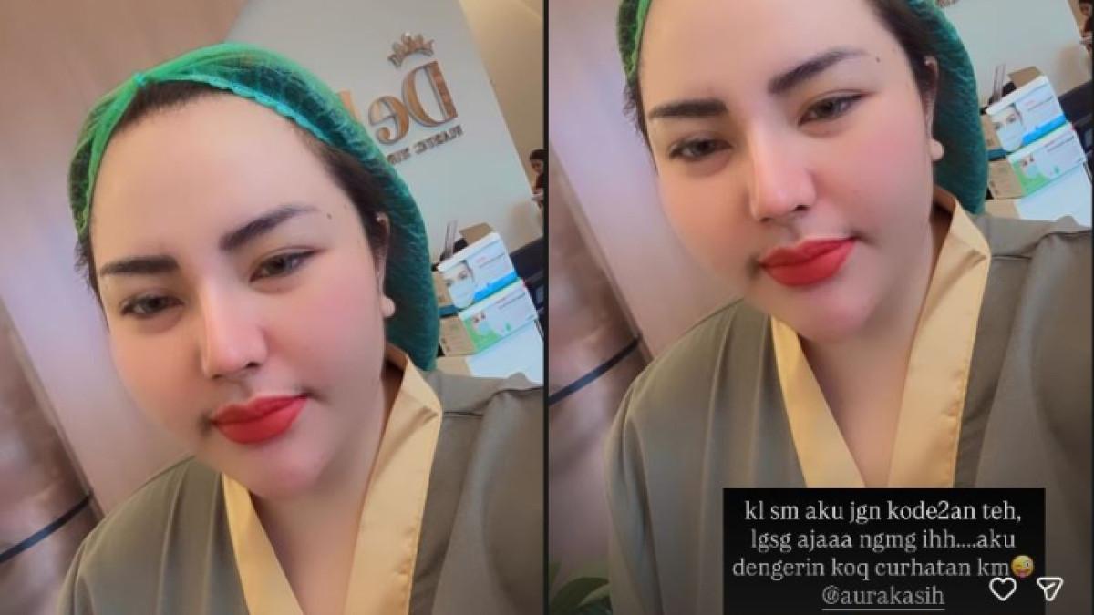 POSTINGAN LISA MARIANA - Lisa Mariana membuat sindiran untuk Aura Kasih lewat Instagram Story. Ia menyentil Aura Kasih yang kerap menyukai postingannya.