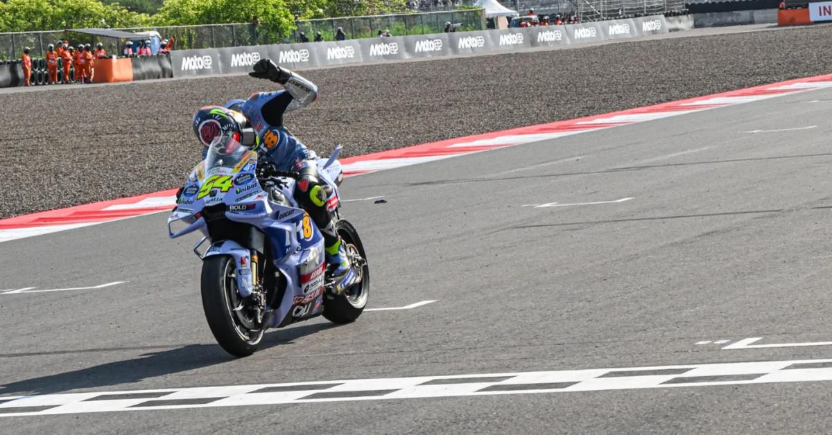 FERMIN ALDEGUER - Pembalap besutan Gresini Ducati, Fermin Aldeguer, saat memenangkan balapan MotoGP Mandalika 2025 di Sirkuit Mandalika 2025, pada 5 Oktober 2025. (Foto: Laman Resmi MotoGP)