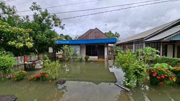 BANJIR - Banjir melanda kawasan permukiman di Sawahan, Pelaihari 01