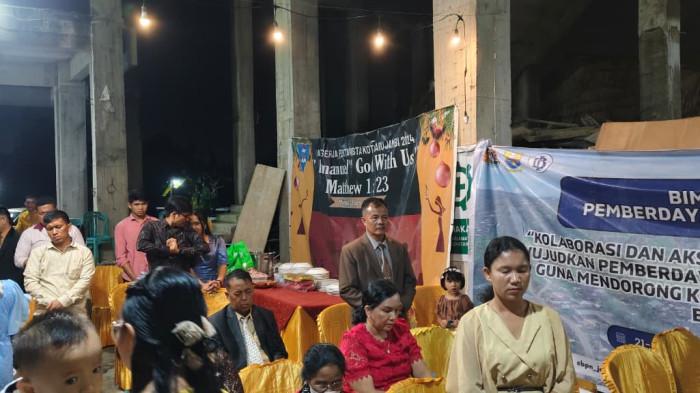 Pengurus Gereja Pentakosta Daerah Jambi Sumbagsel mengadakan Perayaan Natal Persekutuan pada hari Jumat, 12 Desember 2025.