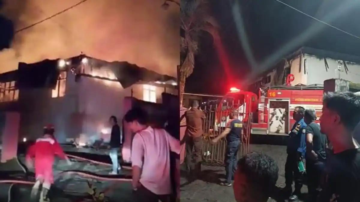 KEBAKARAN DI MANADO - Kolase foto saat kebakaran di Panti Werda Damai Manado, Minggu (28/12/2025). Kisah Reki, relawan pemadam kebakaran, mengisahkan detik-detik menegangkan saat ia bersama sejumlah warga berusaha menyelamatkan para penghuni yang sebagian besar sudah lanjut usia dan tak berdaya.