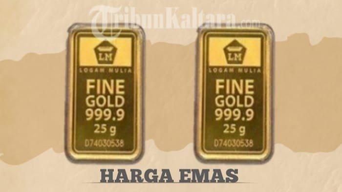 HARGA EMAS - Lihat update harga emas hari ini yang anjlok drastis H-2 tahun baru 2026, warga Kaltara bisa segera cek emas Antam.