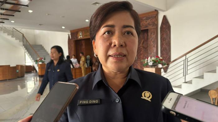 APBD MALINAU - Ketua DPRD Malinau, Ping Ding saat ditemui di DPRD Malinau.  