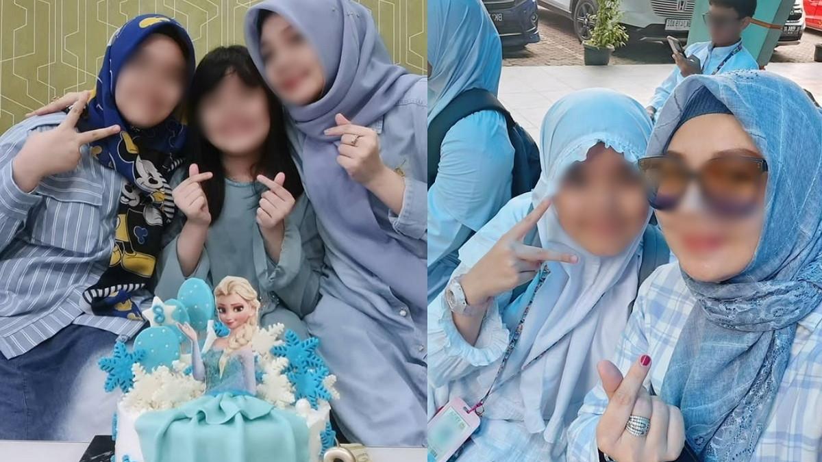IBU DIBUNUH ANAK - Kolase potret Faizah Soraya saat rayakan ultah AI yang kini menjadi pembunuhnya. Faizah tak pernah absen ucapkan ultah untuk AI