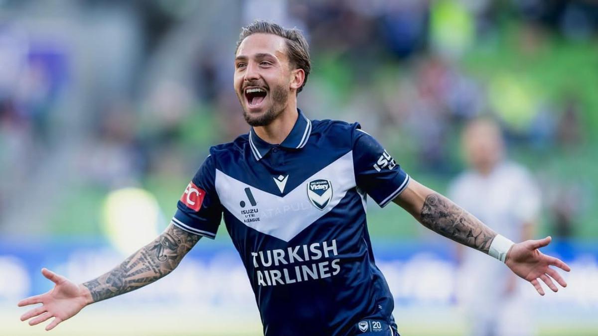 PROFIL PEMAIN - Potret Reno Piscopo saat membela Melbourne Victory yang diunggah dalam akun Instagram pribadinya, Rabu (6/11/2025).