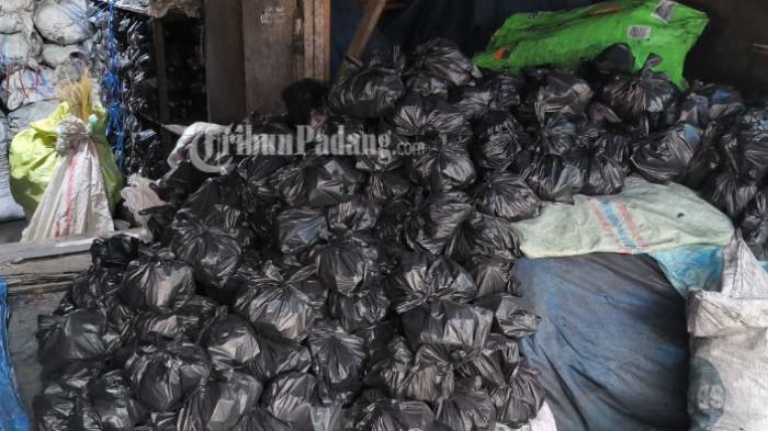 Penjualan arang menjelang malam tahun baru 2025 di Pasar Raya Kota Padang meningkat.