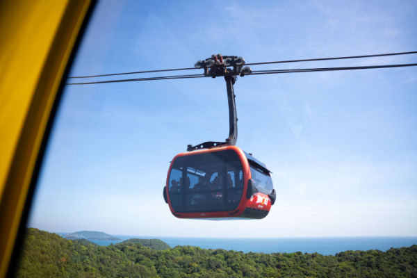Vietnams longest three-wire cable car is considered a must-try experience for visitors to Phu Quoc. Photo by Quoc Khanh
