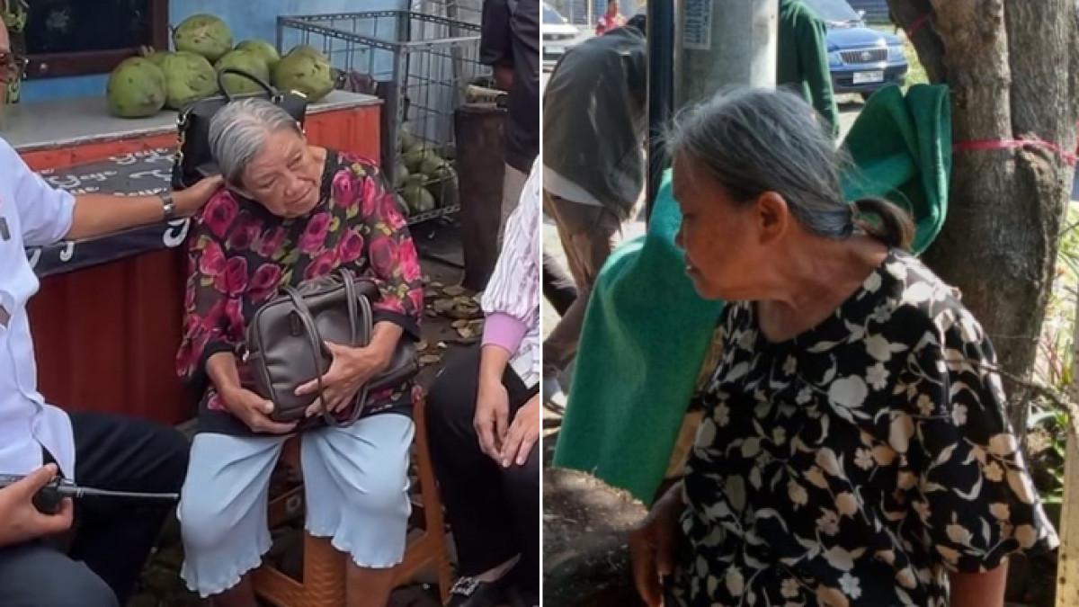 RUMAH NENEK ELINA - Potret nenek Elina Widjajati yang viral usai dirobohkan oleh sekelompok orang, Rabu (24/12/2025).