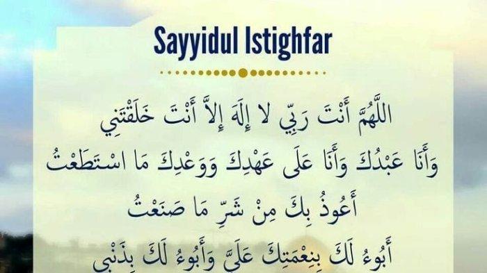 doa sayyidul istighfar