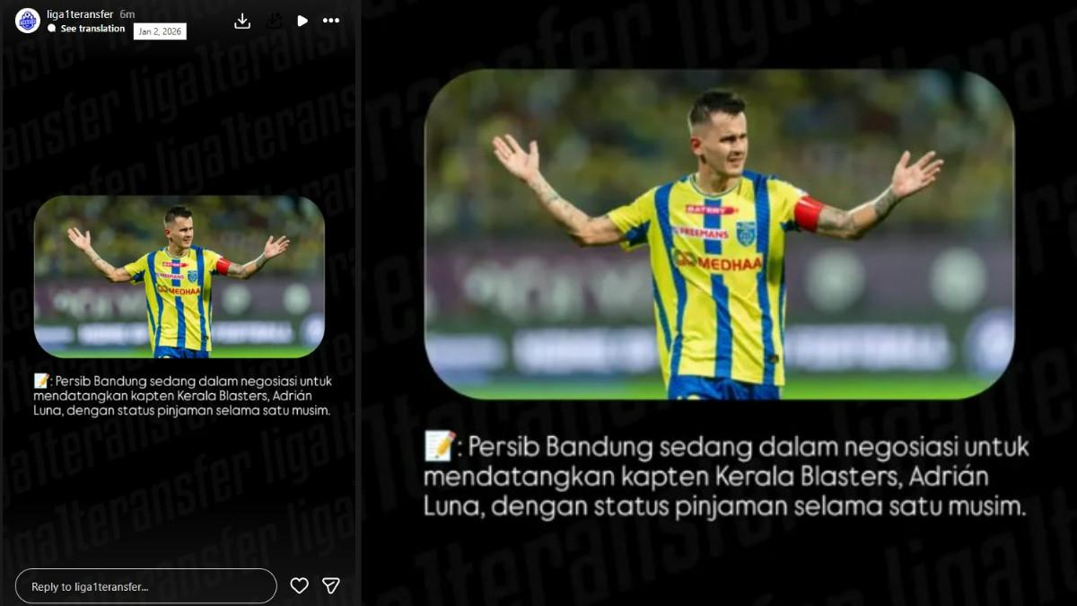 BURSA TRANSFER PERSIB BANDUNG - Persib Bandung kabarnya dekati pemain dari Liga India, Adrian Luna.