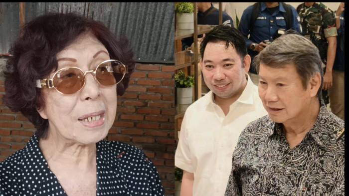 APRESIASI - Kolase foto Olva Sumual dan Hashim Djojohadikusumo. Olva sampaikan apresiasi ke para pihak atas bantuan pasca musibah kebakaran Panti Werdha Damai Manado.