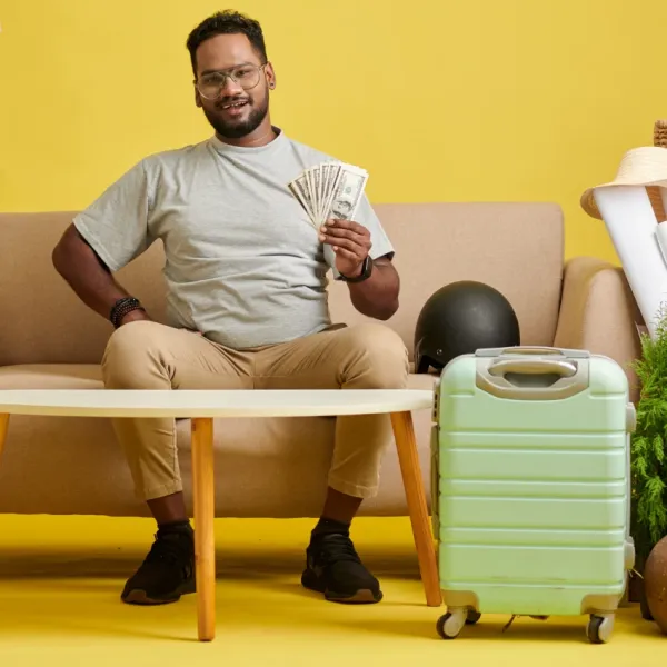 Man who only travels with a carry-on because he appreciates saving money