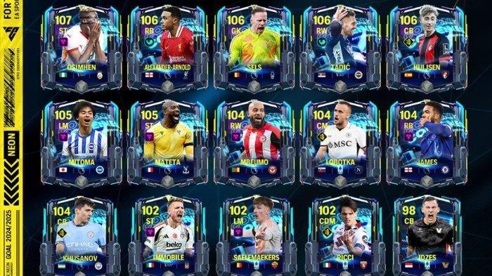 UPDATE KODE REDEEM - Pemain edisi Code:Neon FC Mobile yang dirilis EA SPORTS FC Mobile pada Rabu (5/3/2025).