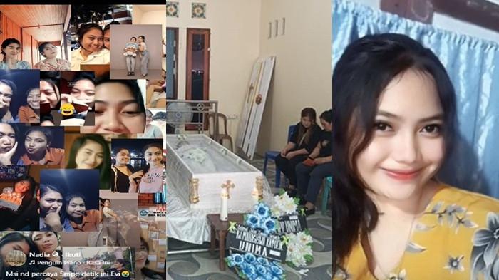 MAHASISWI UNIMA MENINGGAL - Kolase foto Nadia dan Evia Maria. Nadia adalah sahabat dekat almarhumah Evia Maria (21) mahasiswi Unima yang ditemukan meninggal di Tomohon, Selasa 30 Desember 2025.