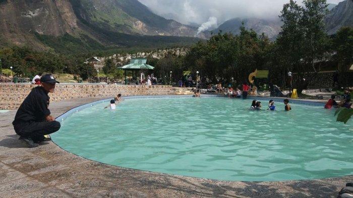 Taman Wisata Gunung Papandayan di Kecamatan Cisurupan, Kabupaten Garut, Selasa (19/6/2018). (Tribun Jabar/Hakim Baihaqi)