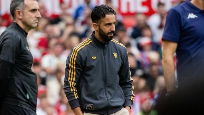 RUBEN AMORIM - Pelatih Manchester United asal Portugal, Ruben Amorim dalam pertandingan persahabatan menghadapi Fiorentina di Old Trafford Stadium, 9 Agustus 2025. (Instagram MU - 18/8/2025)