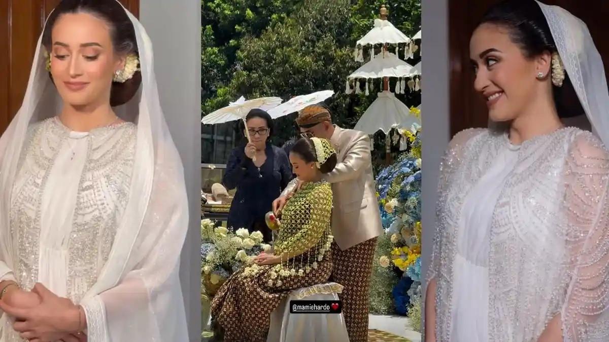 ANDREA SCHERER MITONI - Kolase potret Andrea Scherer saat gelar acara mitoni, foto diambil dari Instagram @bennusorumba. Andrea Scherer adalah menantu keluarga Cendana