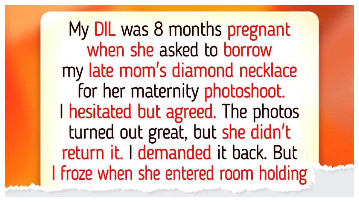 Sebuah kalung berlian peninggalan ibu menajdi pusat konflik keluarga setelah dipinjamkan tanpa izin. Bagi pemiliknya, perhiasan ini bukan sekedar benda berharga, melainkan simbol kenangan, rasa hormat, dan batsan yang dilanggar