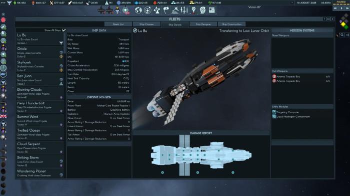 Terra Invicta Ship Data