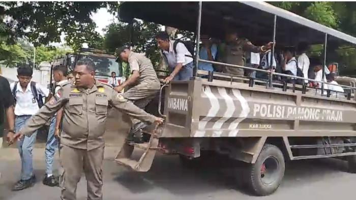 SATPOL PP SIKKA TANGKAP PELAJAR