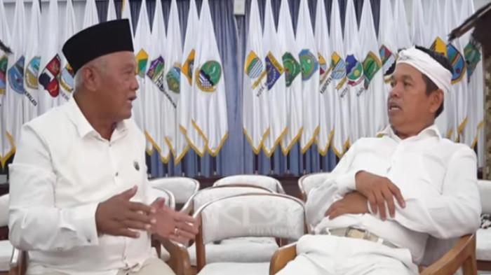 YAI MIM VS SAHARA -- Momen Yai Mim berbincang dengan Gubernur Jawa Barat Dedi Mulyadi