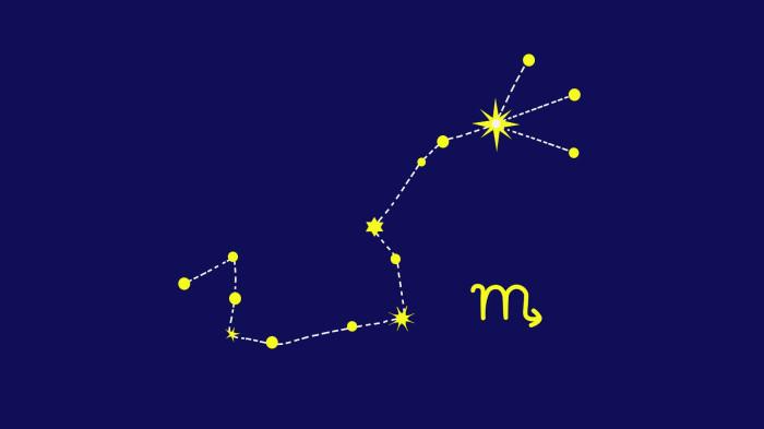 ILUSTRASI ZODIAK - Ilustrasi lambang zodiak Scorpio.