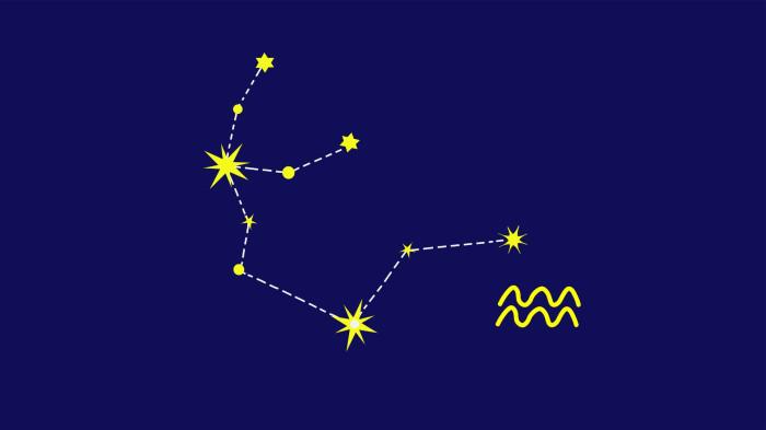 ILUSTRASI ZODIAK - Ilustrasi lambang zodiak Aquarius.