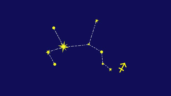 ILUSTRASI ZODIAK - Ilustrasi lambang zodiak Sagitarius.