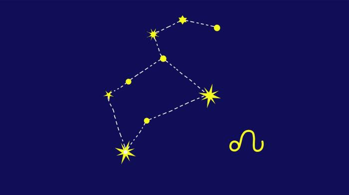 ILUSTRASI ZODIAK - Ilustrasi lambang zodiak Leo.