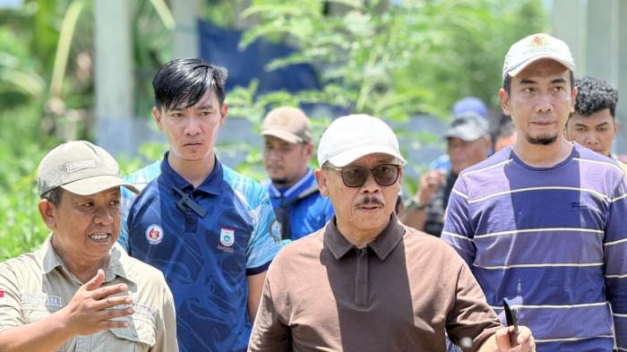 PROGRAM SAPI - Gubernur Sulbar Suhardi Duka saat meninjau program peternakan sapi Inseminasi Buatan (IB). Sepanjang 2025, kelahiran sapi hasil program IB di Sulbar mencapai 1.928 ekor, meningkat dari tahun sebelumnya.