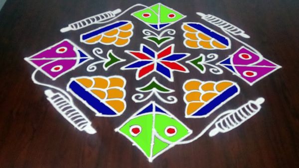 Sankranthi Kite Muggulu With Dots 17 x 1 || Pongal Muggulu || Dhanurmasam Rangoli || Fashion World