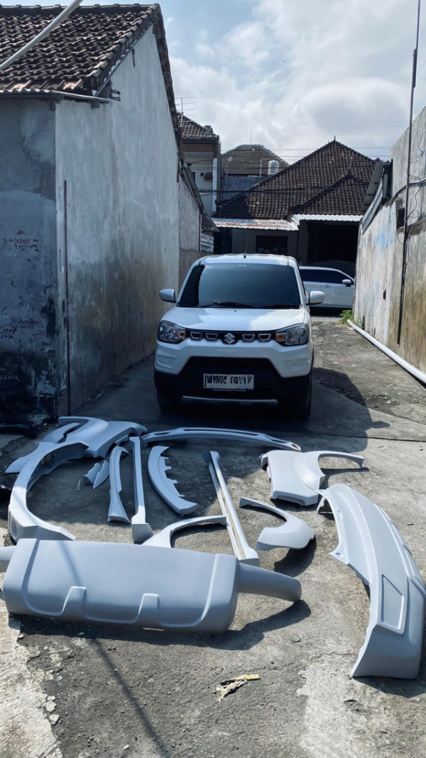 Proses modifikasi Suzuki S-Presso jadi Mini Jimny. Foto: Wijaya Motor Bali