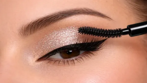applying curling mascara