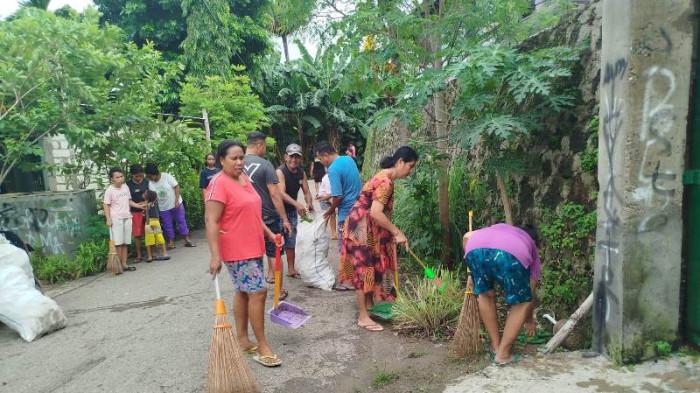 kumpul sampah di Oesapa Barat