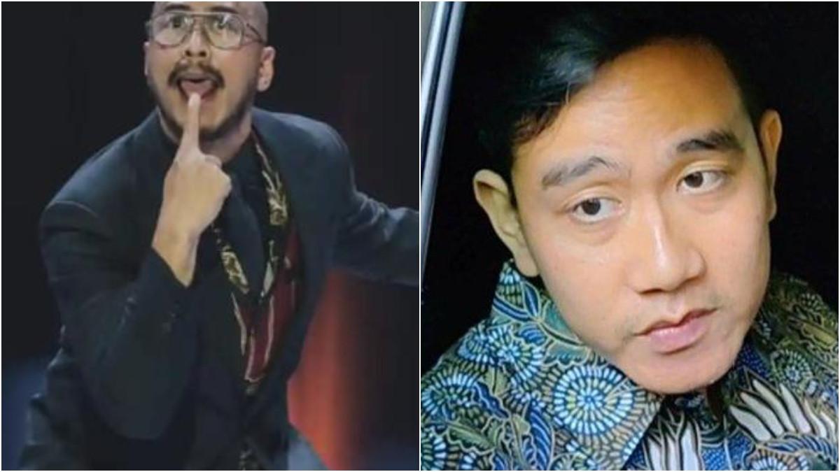 PANDJI PRAGIWAKSONO - Stand up show Mens Rea milik Pandji Pragiwaksono tayang di Netflix. Gibran bereaksi elegan saat disebut mata ngantuk.