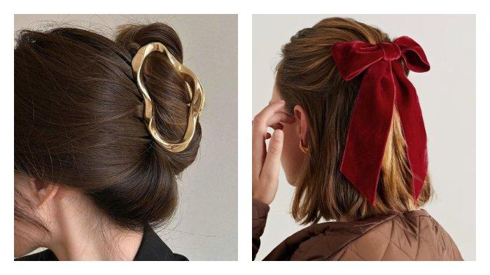 Hair aksesoris bisa membuat look kamu lebih manis dan tertata.