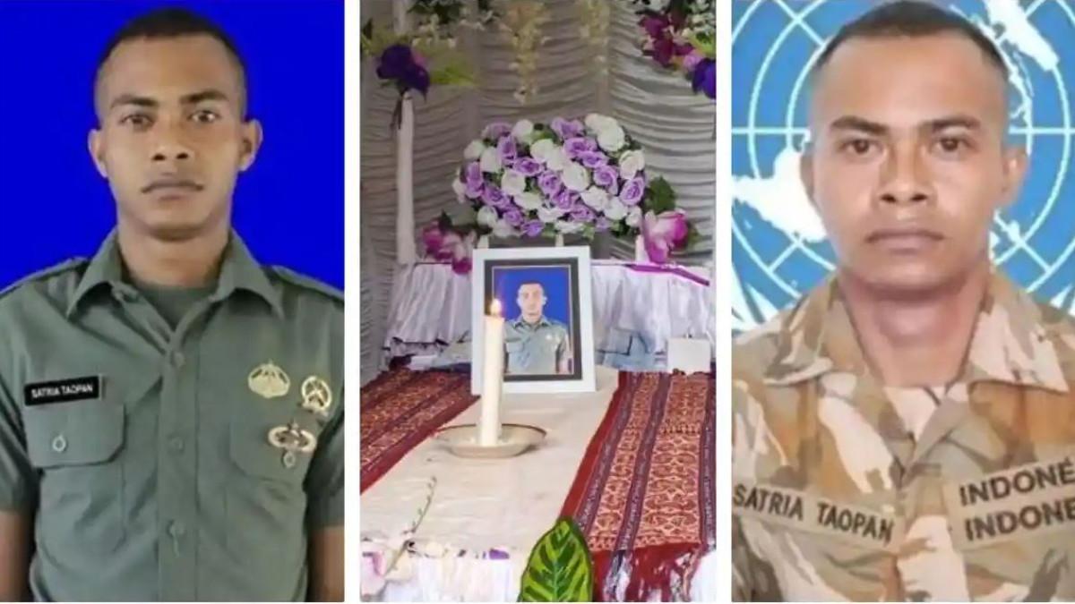 TEWAS DITEMBAK KKB - Anggota Satgas Pamtas Mobile Yonif 100/Prajurit Setia Kodam I/Bukit Barisan (Yonif 100/PS Dam I/BB), Praka Satria Taopan gugur ditembak KKB Papua, Kamis (8/1/2026).Suasana rumah duka Praka Satria Taopan di Jalan Salak RT 020 RW 008 Kelurahan Oepura, Kecamatan Maulafa, Kota Kupang, Jumat (9/1/2026). Mengulik perjuangan Praka Satria Taopan, sempat 9 kali tes jadi anggota TNI hingga gugur ditembak KKB saat bertugas. Terungkap Kopda Satria Taopan punya permintaan terakhir sebelum gugur ditembak Kelompok Kriminal Bersenjata (KKB) di Papua.