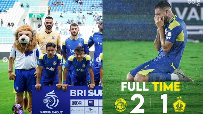 MENANG - Akhirnya skuat Arema FC berhasil menang di kandang Stadion Kanjuruhan saat menajmu Persik kediri di laga lanjutan Super League 2025/2026 pada Minggu (11/1/2026).