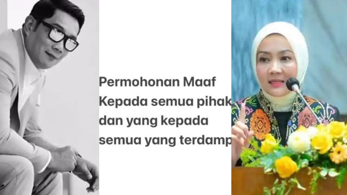 RIDWAN KAMIL KLARIFIKASI - Ridwan Kamil akhirnya muncul, menuliskan permintaan maaf khususnya pada Atalia atas dosa dan kekhilafannya.