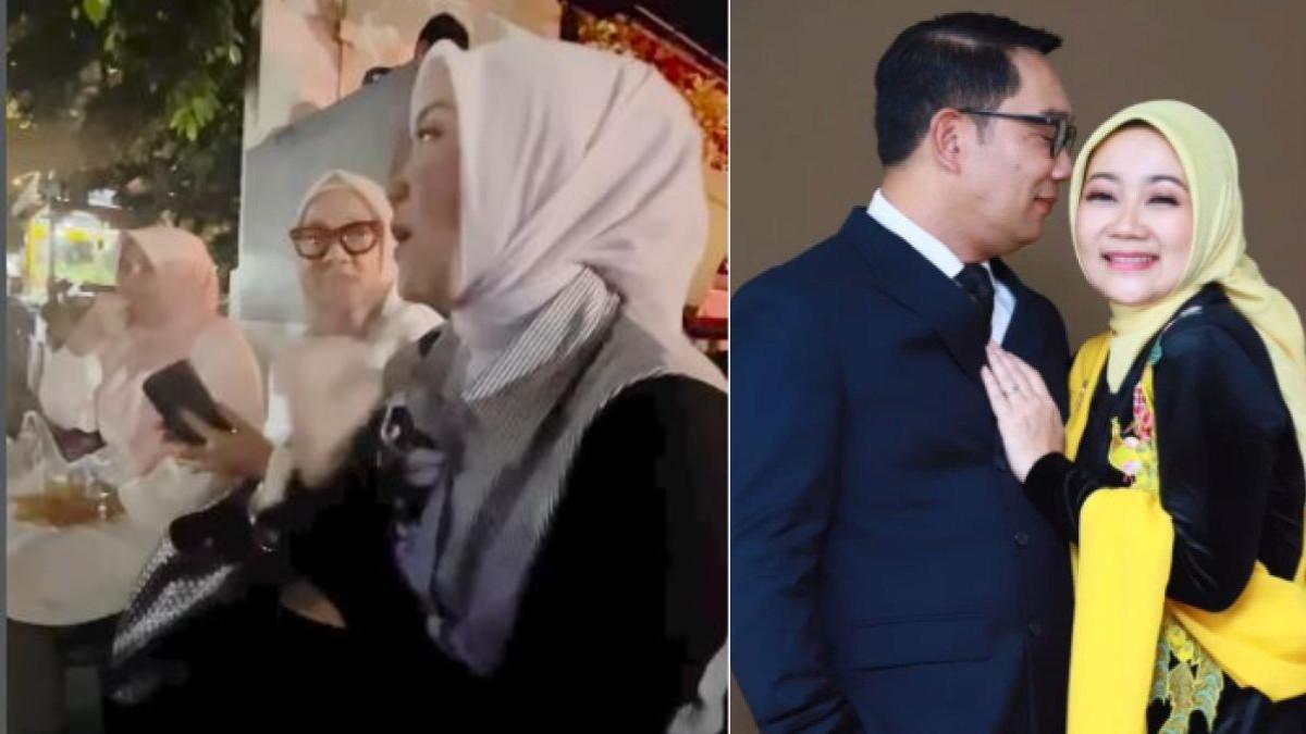 POSTINGAN ATALIA PRARATYA - Gugat cerai Ridwan Kamil, Atalia Praratya menikmati suasana malam di pinggir jalan