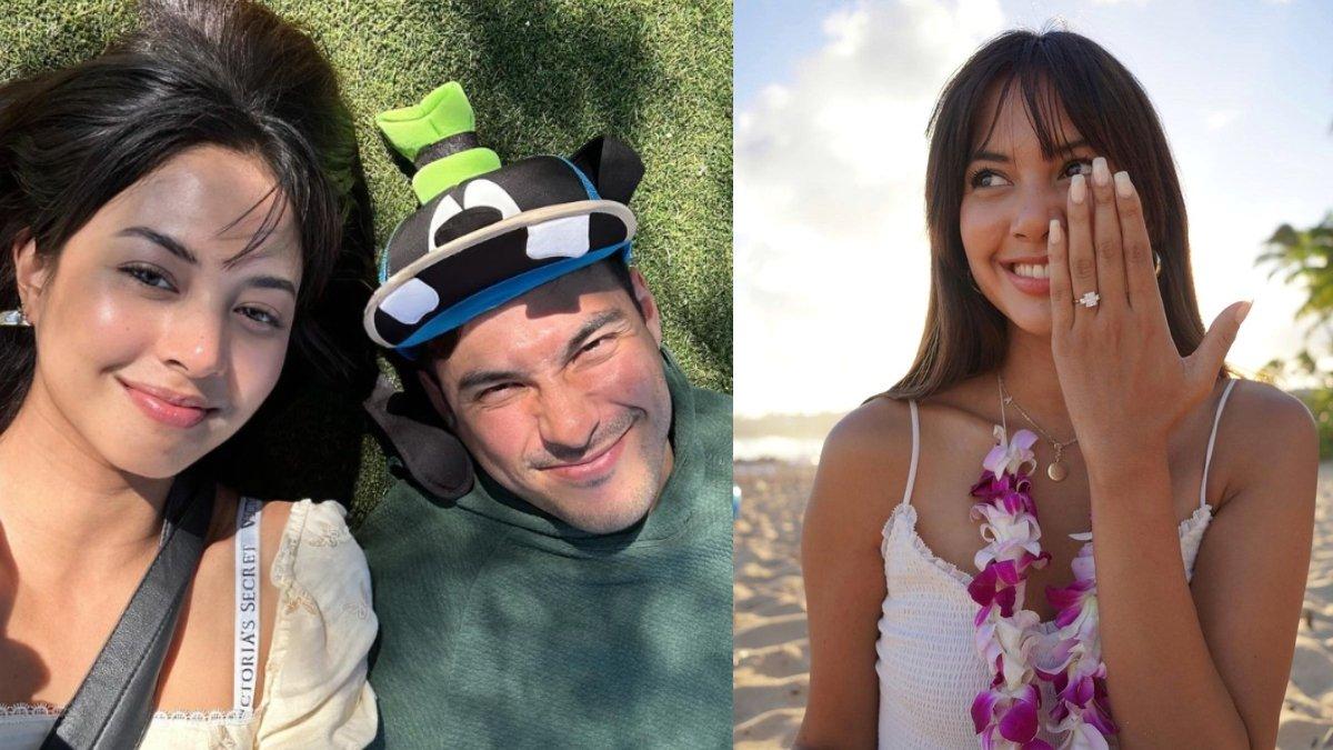 5 foto lamaran Aurelie Moeremans dan Tyler Bigenho di Hawai, bisa pijat kretek tiap hari.
