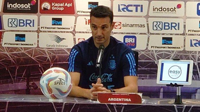 Lionel Scaloni Bantah Rotasi Pemain Argentina karena Indonesia Lemah