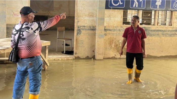 2Taruna Politeknik Pengayoman Indonesia (Poltekpin) diterjunkan untuk